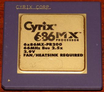 Cyrix 6x86 MX Processor 6x86MX-PR200 (Goldcap) 66MHz Bus 2,5x 2,9V USA Canada 1995-1997